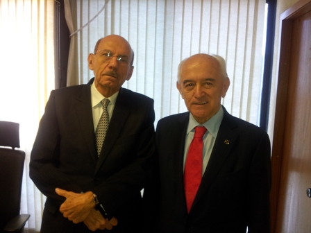 Ministros, Jorge Hage, da CGU e Manoel Dias, do Trabalho